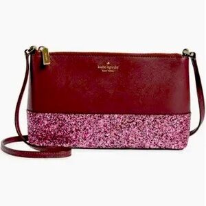 NEW Kate Spade Cherrywood Flash Glitter Crossbody